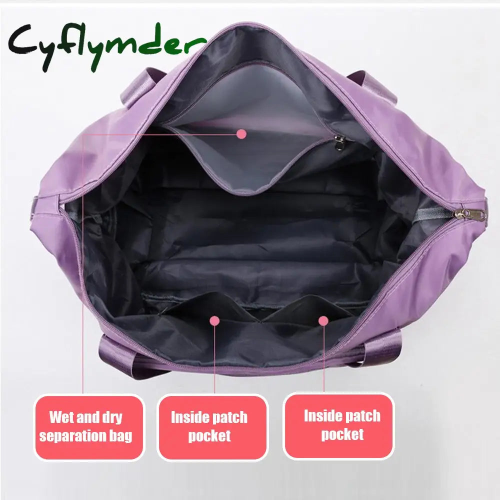 Cyflymder Large Capacity Foldable Travel Bag For Women Multifunctional Waterproof Outdoor Beach