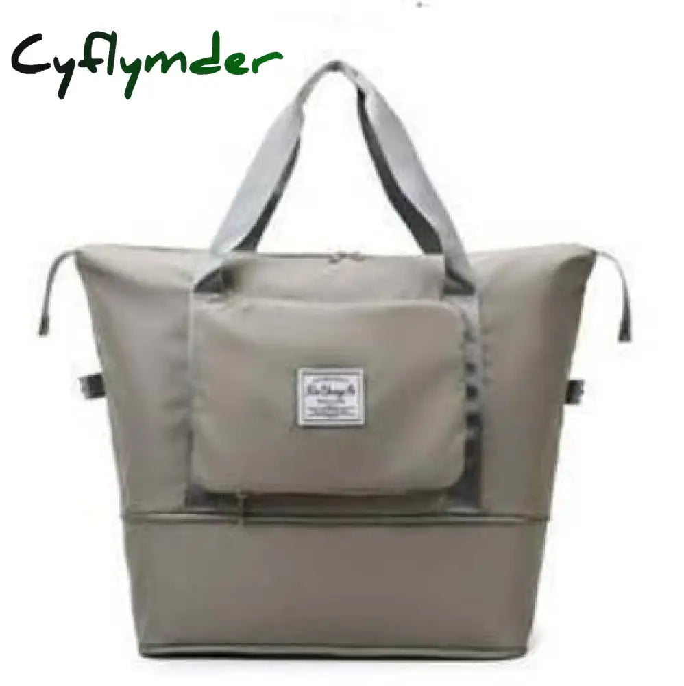 Cyflymder Large Capacity Folding Bag Travel Bags Tote Carry On Luggage Storage Hand Waterproof