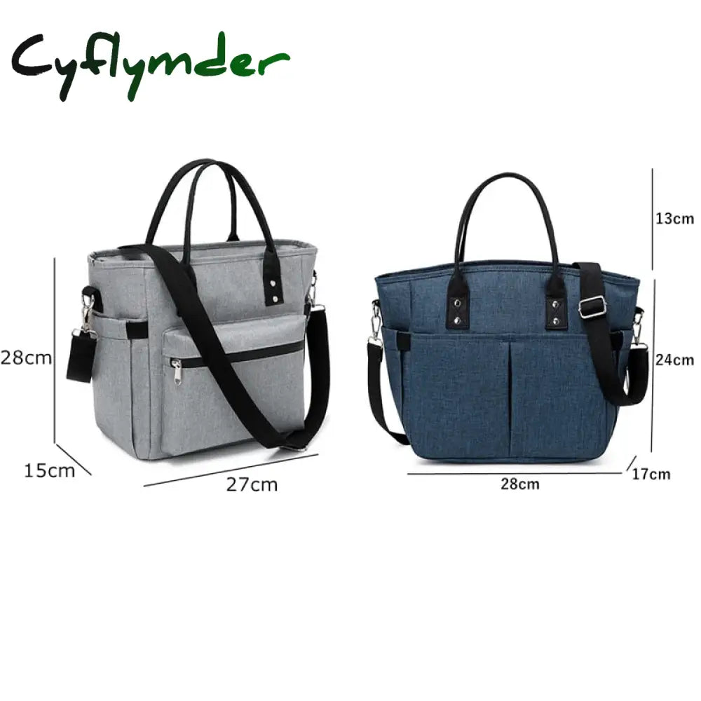 Cyflymder Large Capacity Insulated Thermal Lunch Box Bags For Women Kids Waterproof Food Cooler Bag