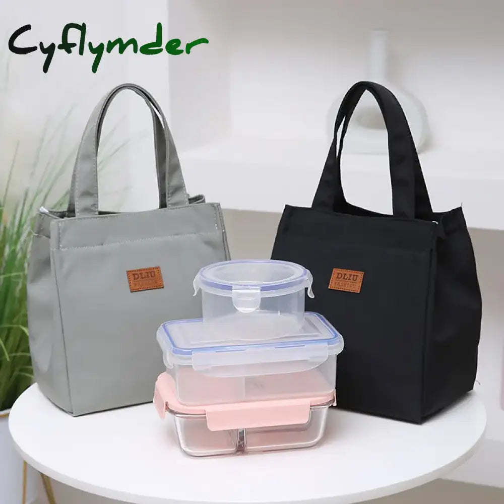 Cyflymder Large Capacity Lunch Bag With Aluminum Foil Insulation For Work Simple And Practical Top