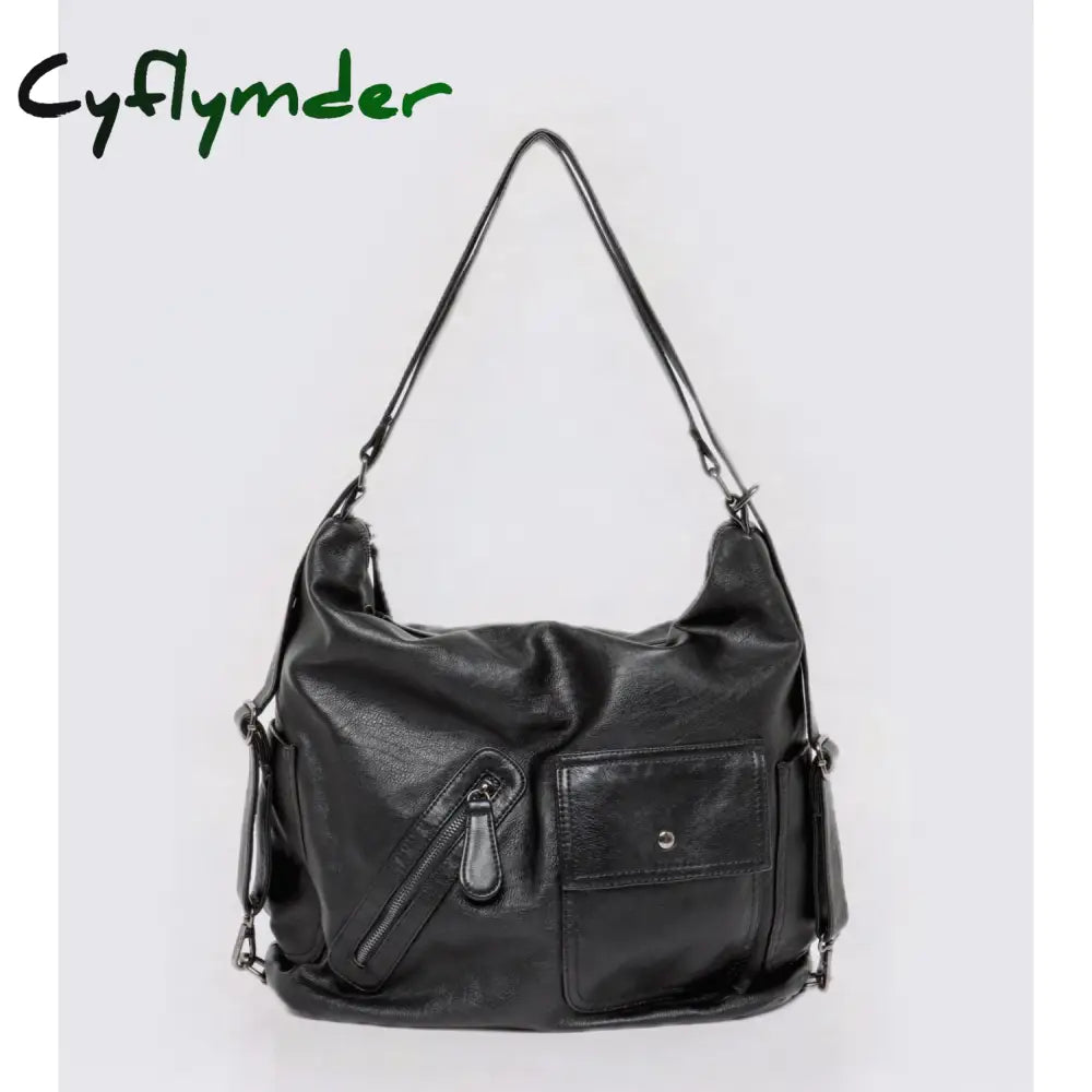 Cyflymder Large Capacity Moto Biker Shoulder Bag Vintage Summer Spice Girls High Street Womens