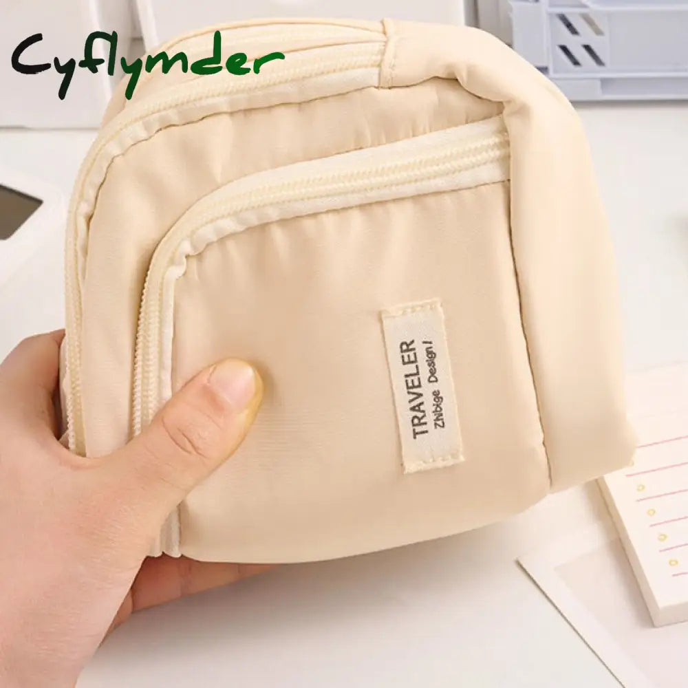 Cyflymder Large Capacity Pencil Bag Aesthetic School Cases Stationery Holder Kids Pen Big Box