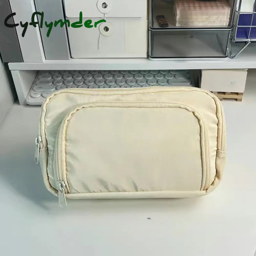 Cyflymder Large Capacity Pencil Bag Aesthetic School Cases Stationery Holder Kids Pen Big Box