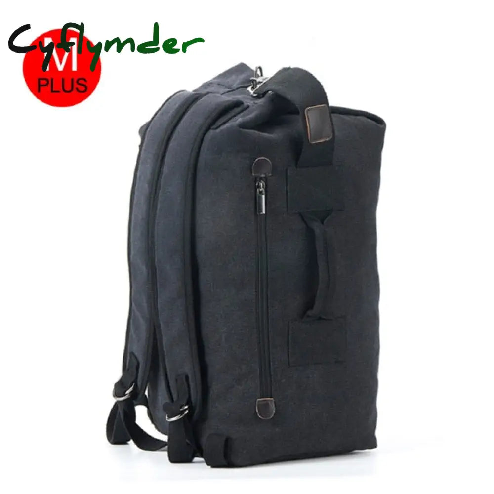 Cyflymder Large Capacity Rucksack Men Travel Bag Mountaineering Backpack Male Luggage Canvas Bucket