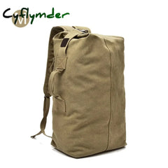 Cyflymder Large Capacity Rucksack Men Travel Bag Mountaineering Backpack Male Luggage Canvas Bucket