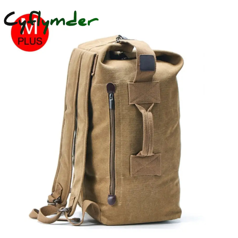 Cyflymder Large Capacity Rucksack Men Travel Bag Mountaineering Backpack Male Luggage Canvas Bucket