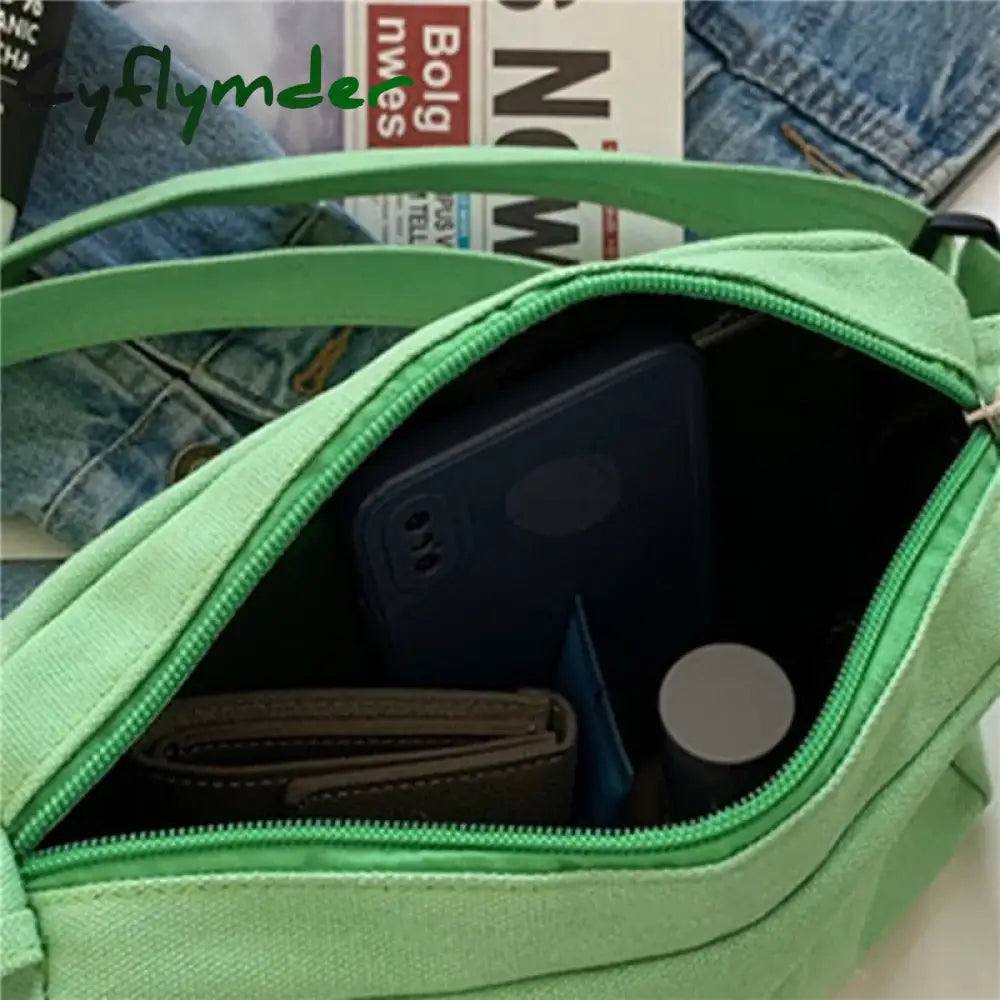 Cyflymder Large-Capacity Shoulder Bag New Women’s Fashion Simple Commuter Messenger Tote Black