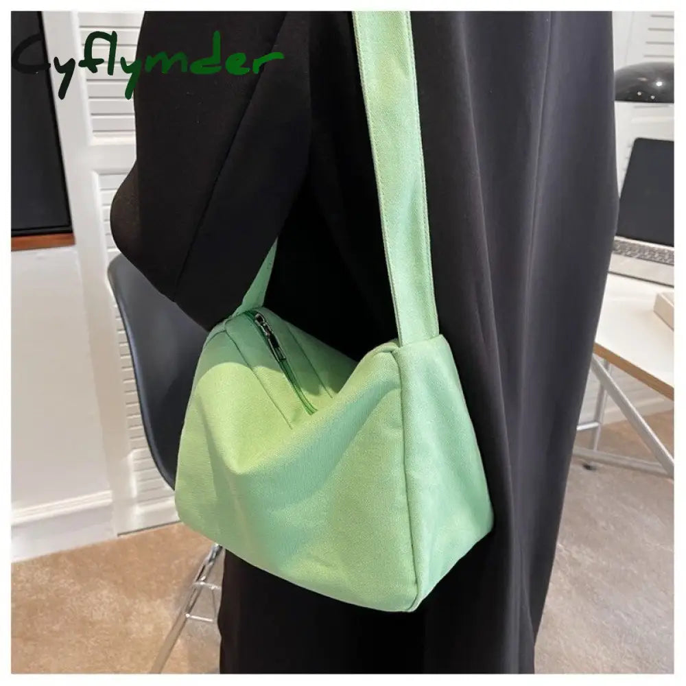 Cyflymder Large-Capacity Shoulder Bag New Women’s Fashion Simple Commuter Messenger Tote