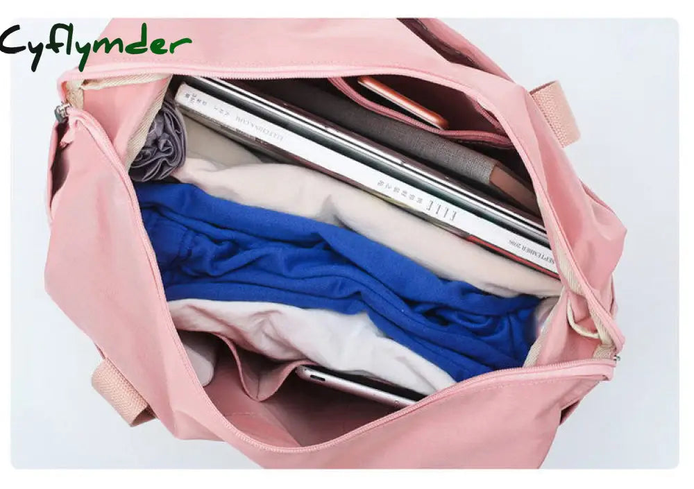 Cyflymder Large Capacity Travel Bag Women’s Hand Luggage Bags Nylon Men’s Short-Distance Sports