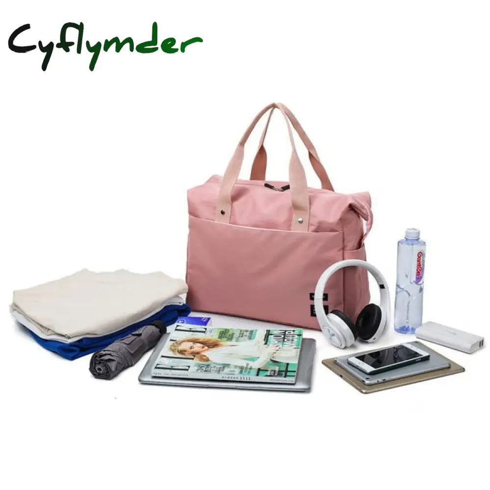 Cyflymder Large Capacity Travel Bag Women’s Hand Luggage Bags Nylon Men’s Short-Distance Sports