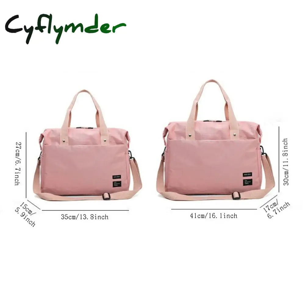 Cyflymder Large Capacity Travel Bag Women’s Hand Luggage Bags Nylon Men’s Short-Distance Sports