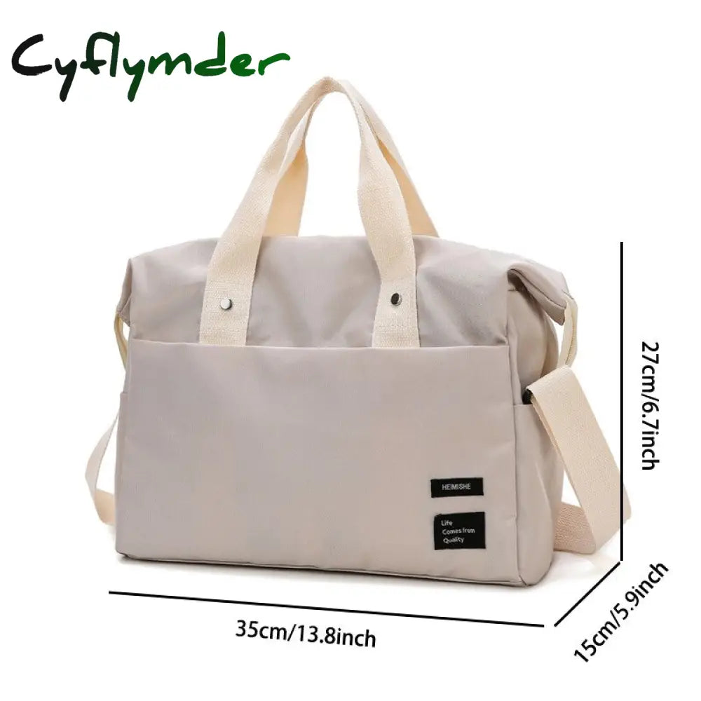 Cyflymder Large Capacity Travel Bag Women’s Hand Luggage Bags Nylon Men’s Short-Distance Sports