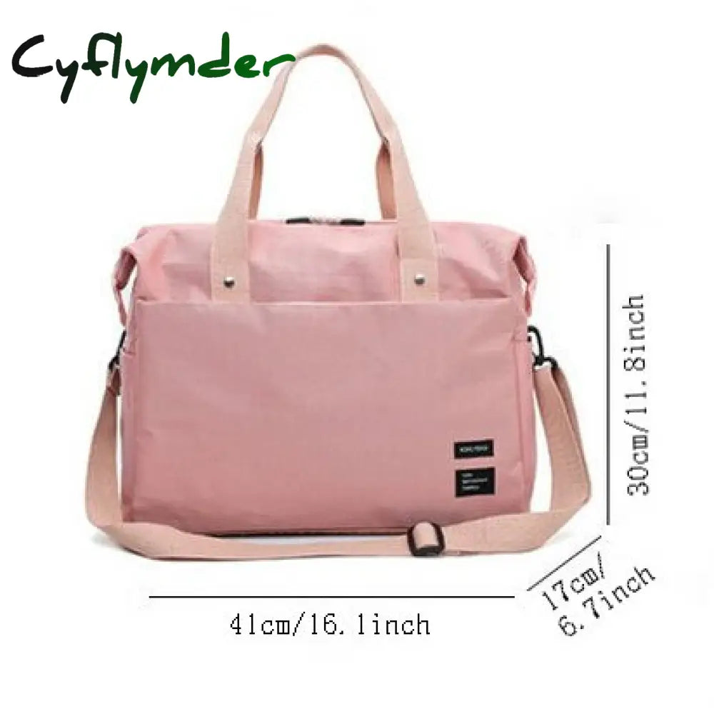 Cyflymder Large Capacity Travel Bag Women’s Hand Luggage Bags Nylon Men’s Short-Distance Sports