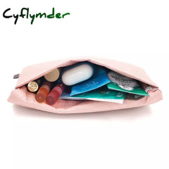 Cyflymder Large-Capacity Travel Cosmetic Bag Portable Makeup Pouch Women Waterproof Bathroom