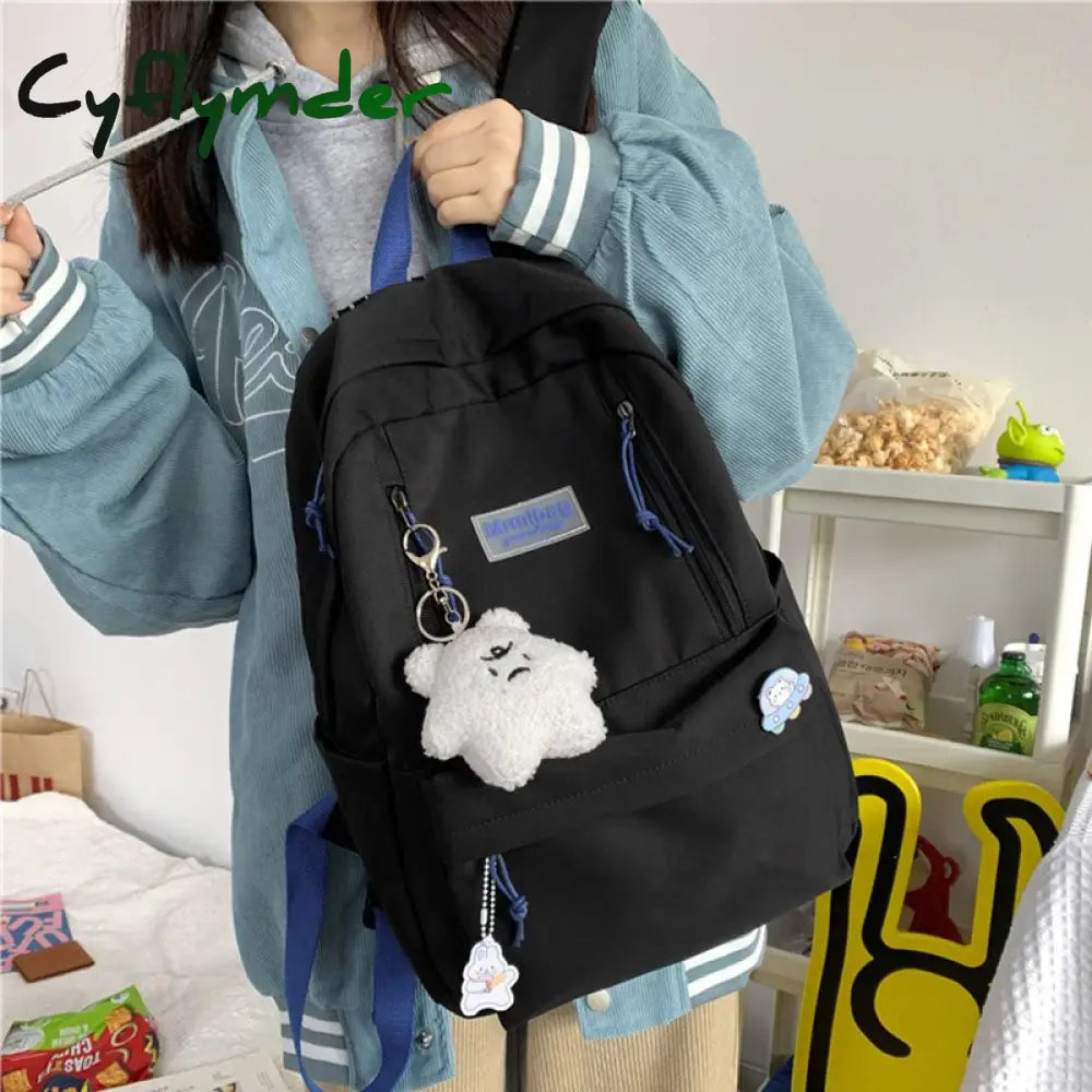 Cyflymder Large Capacity Women Backpack Laptop Backpacks School For Teenage Girls Boys Korean Style