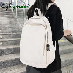 Cyflymder Large Capacity Women Backpack Leather Travel Backpacks College School Bag For Teenager