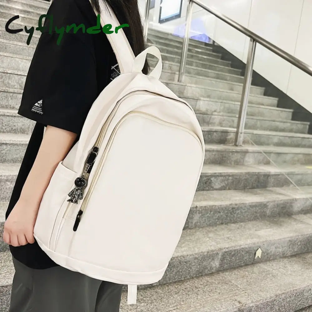 Cyflymder Large Capacity Women Backpack Leather Travel Backpacks College School Bag For Teenager