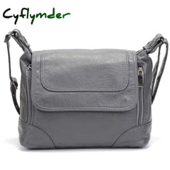 Cyflymder Large Capacity Women Crossbody Bag Brand Shoulder Soft Pu Leather Messenger Tote Quality