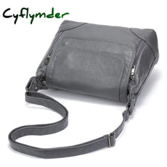 Cyflymder Large Capacity Women Crossbody Bag Brand Shoulder Soft Pu Leather Messenger Tote Quality