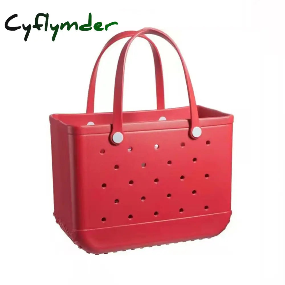 Cyflymder Large Capacity Women Eva Soft Basket Fashion Shoulder Bag For Ladies Beach Vacation