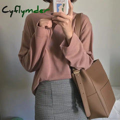 Cyflymder Large Capacity Women Shoulder Bags Designer Brand Handbags Luxury Pu Leather Crossbody