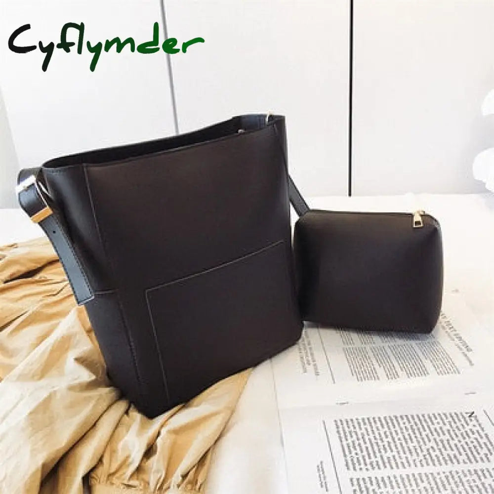 Cyflymder Large Capacity Women Shoulder Bags Designer Brand Handbags Luxury Pu Leather Crossbody