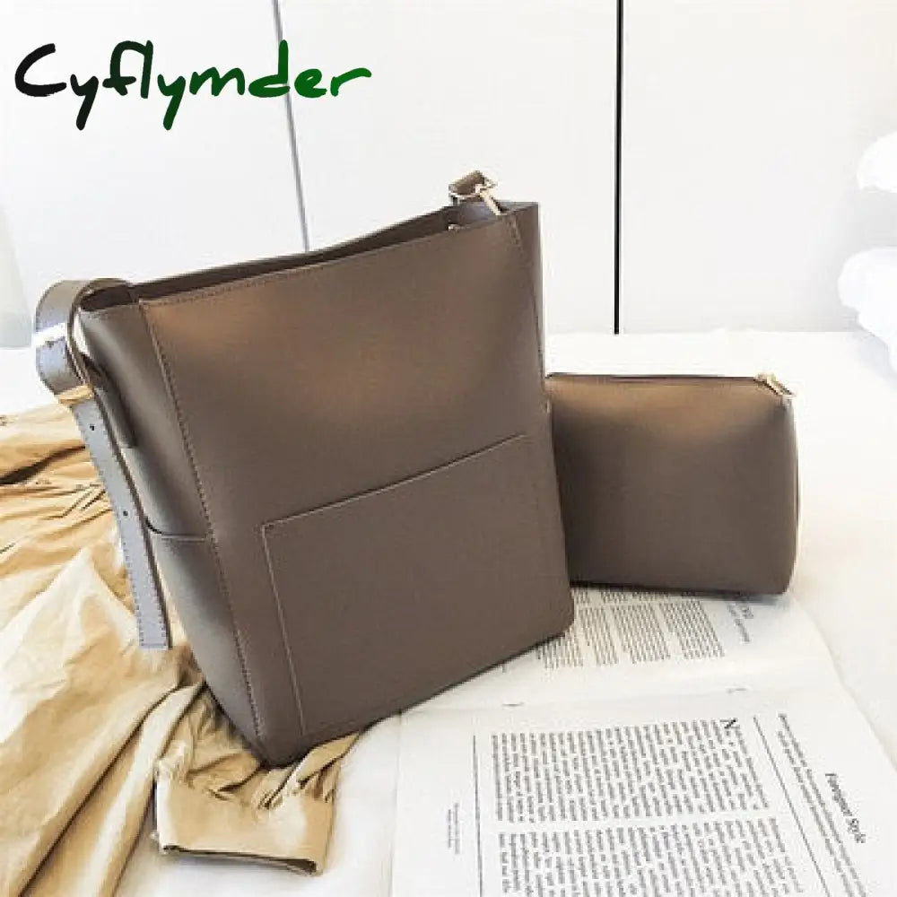 Cyflymder Large Capacity Women Shoulder Bags Designer Brand Handbags Luxury Pu Leather Crossbody