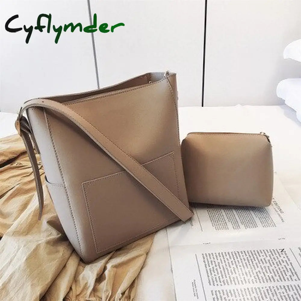 Cyflymder Large Capacity Women Shoulder Bags Designer Brand Handbags Luxury Pu Leather Crossbody