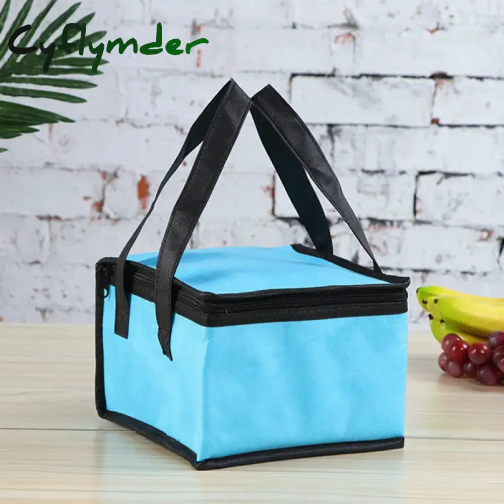 Cyflymder Large Non-Woven Thermal Insulation Package Lunch Bag Picnic Portable Container Bags Fresh