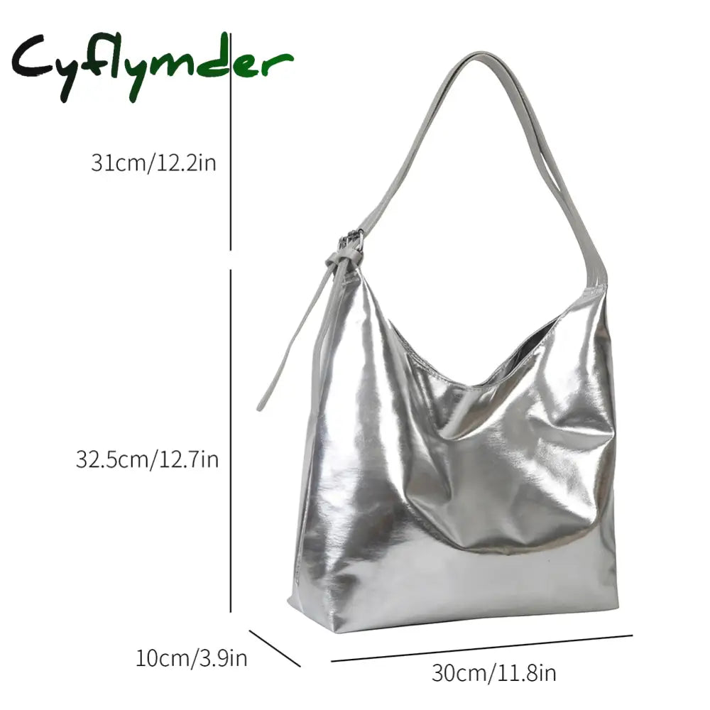 Cyflymder Large Weave Tote Bag Winter New High-Quality Pu Leather Women’s Designer Handbag High