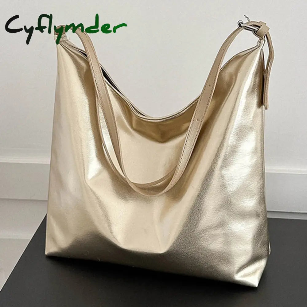 Cyflymder Large Weave Tote Bag Winter New High-Quality Pu Leather Women’s Designer Handbag High