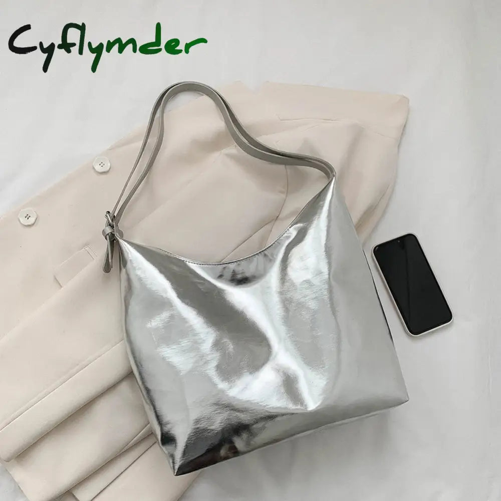 Cyflymder Large Weave Tote Bag Winter New High-Quality Pu Leather Women’s Designer Handbag High