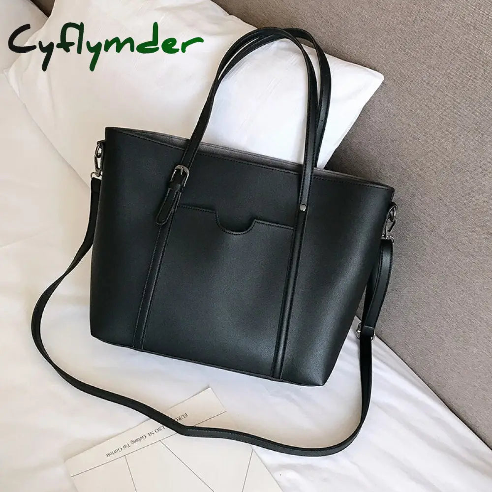 Cyflymder Large Women Handbag Pu Leather Shoulder Bags Famous Designer Crossbody Ladies Casual