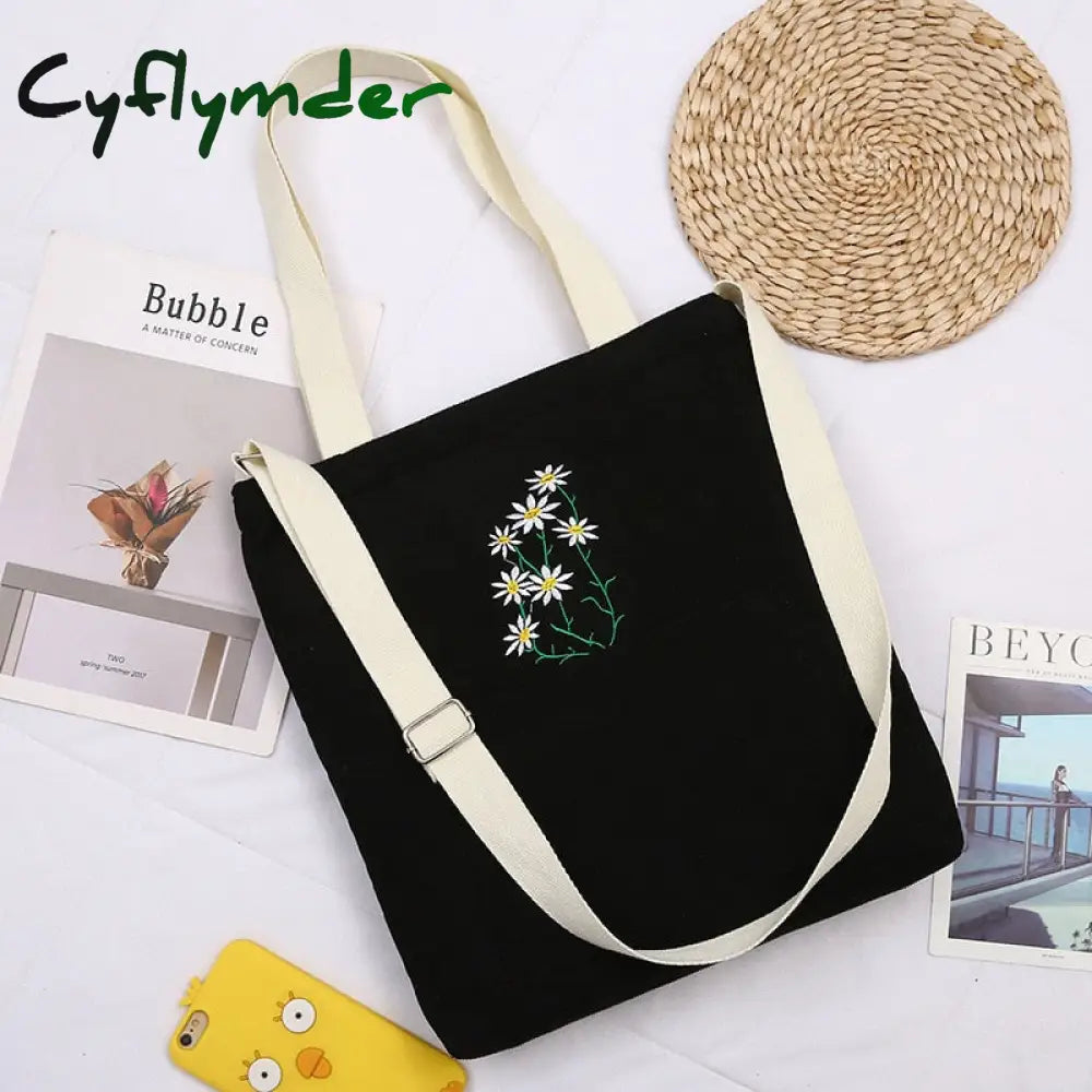 Cyflymder Large Women Shoulder Shopper Bag Ladies Canvas Tote Shopping Bags Corduroy Female Handbag