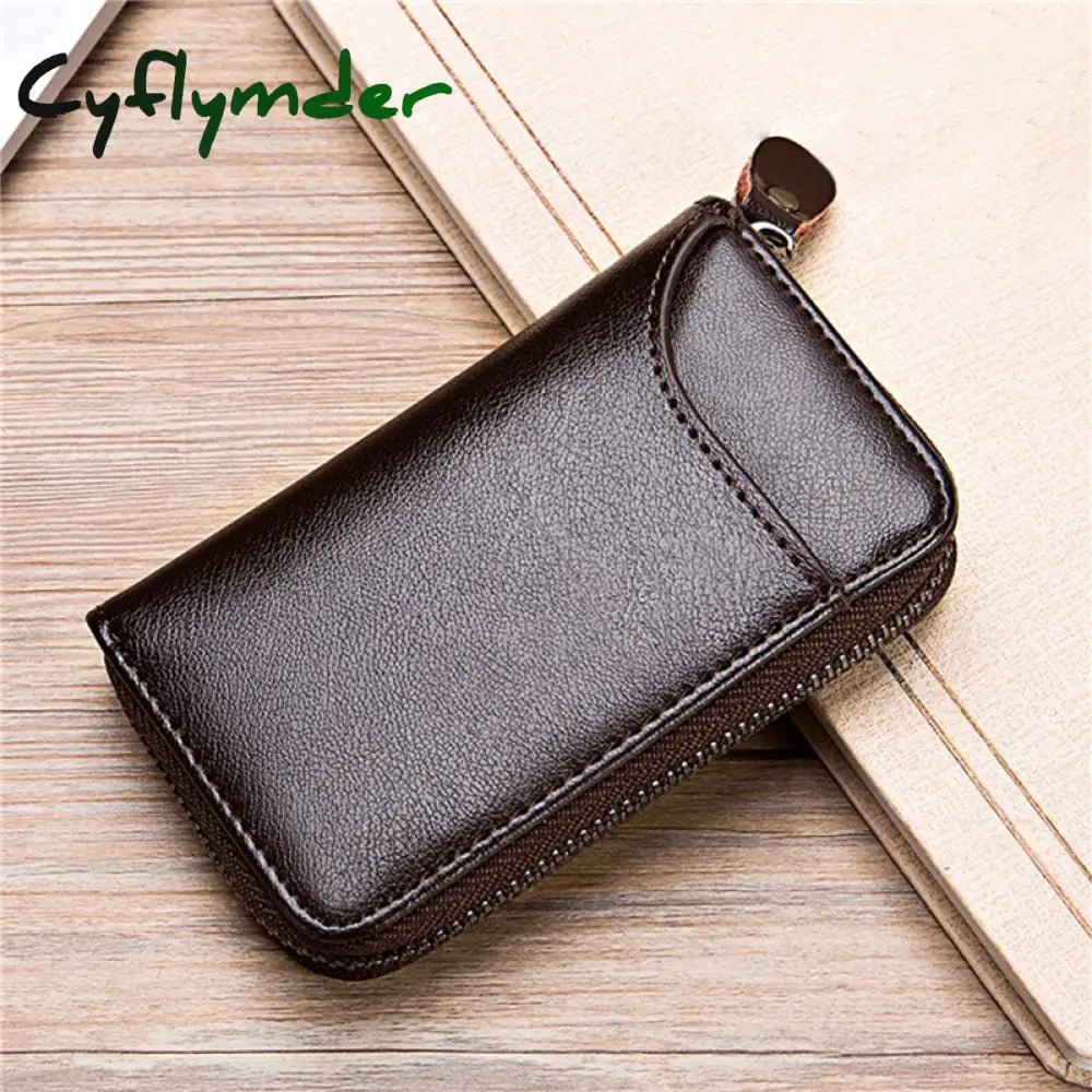 Cyflymder Leather Keychain Men Women Key Holder Organizer Pouch Pu Case Split Car Wallet