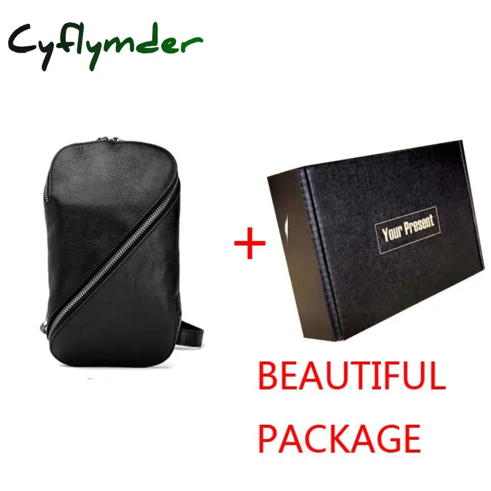 Cyflymder Leather Men’s Bags Head Leather One-Shoulder Casual Slanted Personality Trend Small 2