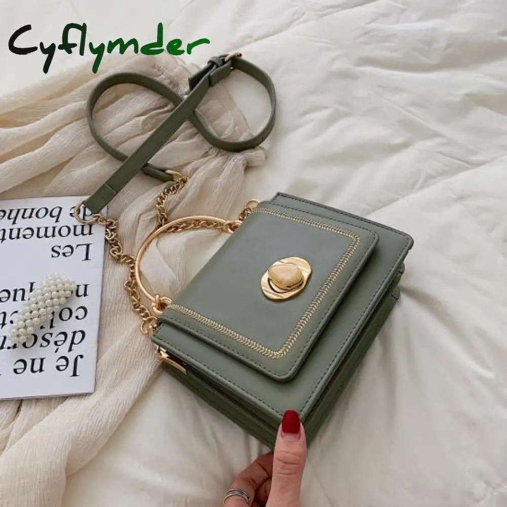 Cyflymder Leather Mini Crossbody Bags For Women Summer Shoulder Bag With Short Handle Female Phone