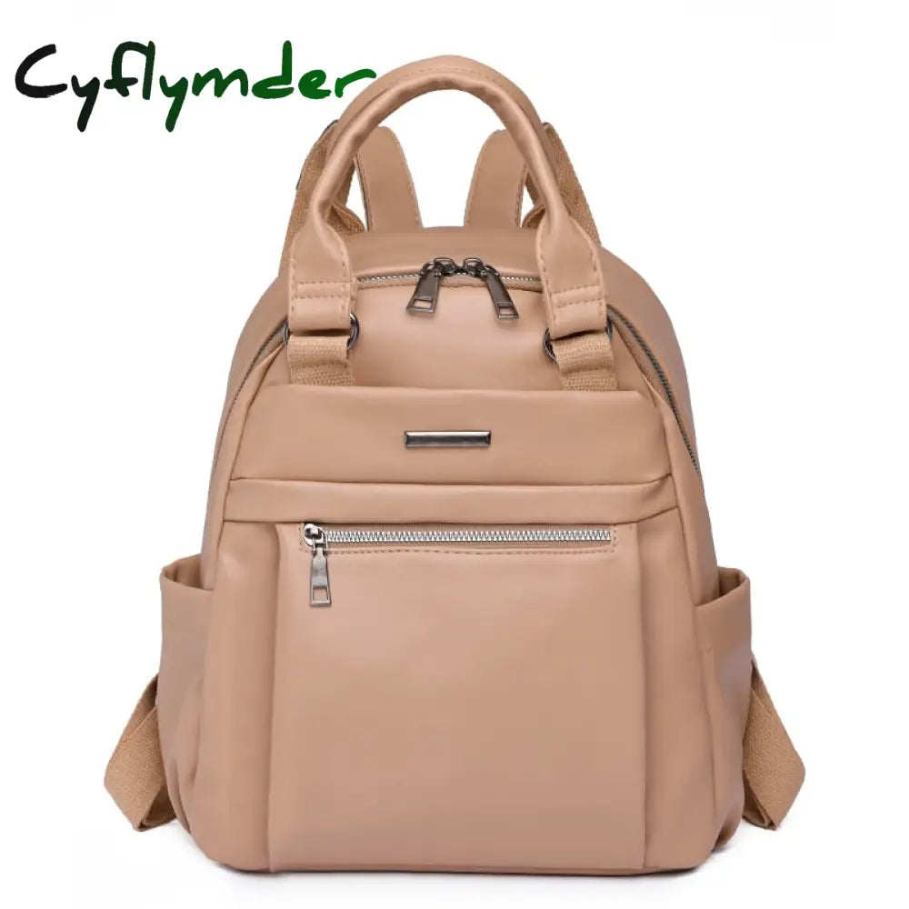 Cyflymder Leather Woman Backpacks New Female Fashion Portable Backpack Travel Casual Bag Mochilas