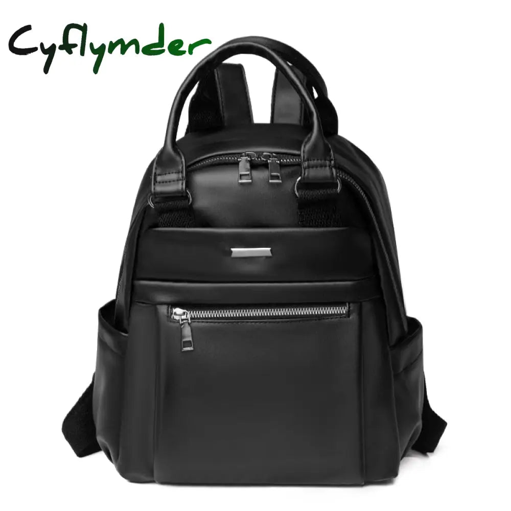 Cyflymder Leather Woman Backpacks New Female Fashion Portable Backpack Travel Casual Bag Mochilas