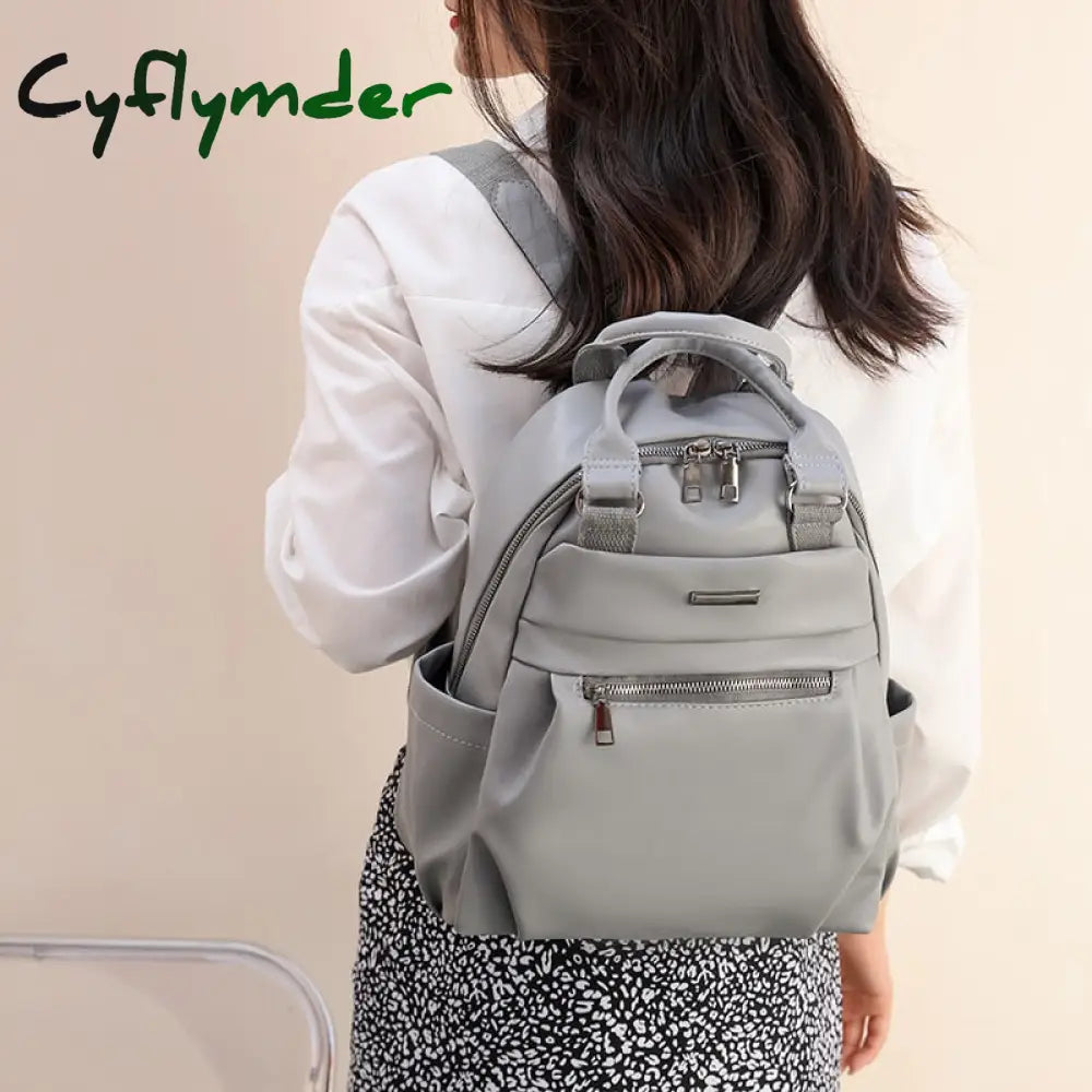 Cyflymder Leather Woman Backpacks New Female Fashion Portable Backpack Travel Casual Bag Mochilas