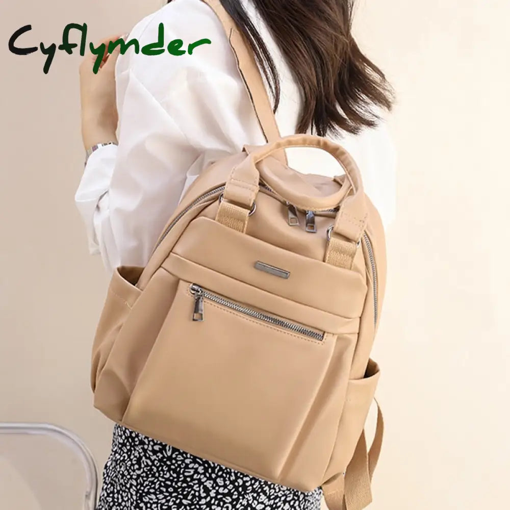 Cyflymder Leather Woman Backpacks New Female Fashion Portable Backpack Travel Casual Bag Mochilas