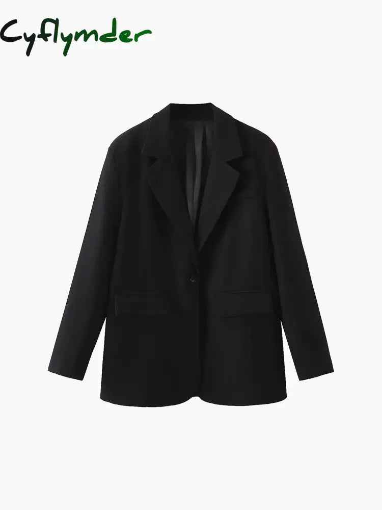 Cyflymder - Leisure Relaxed Single Breasted Blazer Blazers