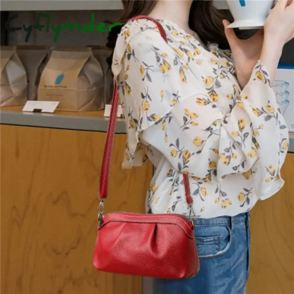 Cyflymder Leisure Simple Ladies Crossbody Bag Ladies Crossbody Bag New Fashion Shoulder Strap Soft Leather Shoulder Bag