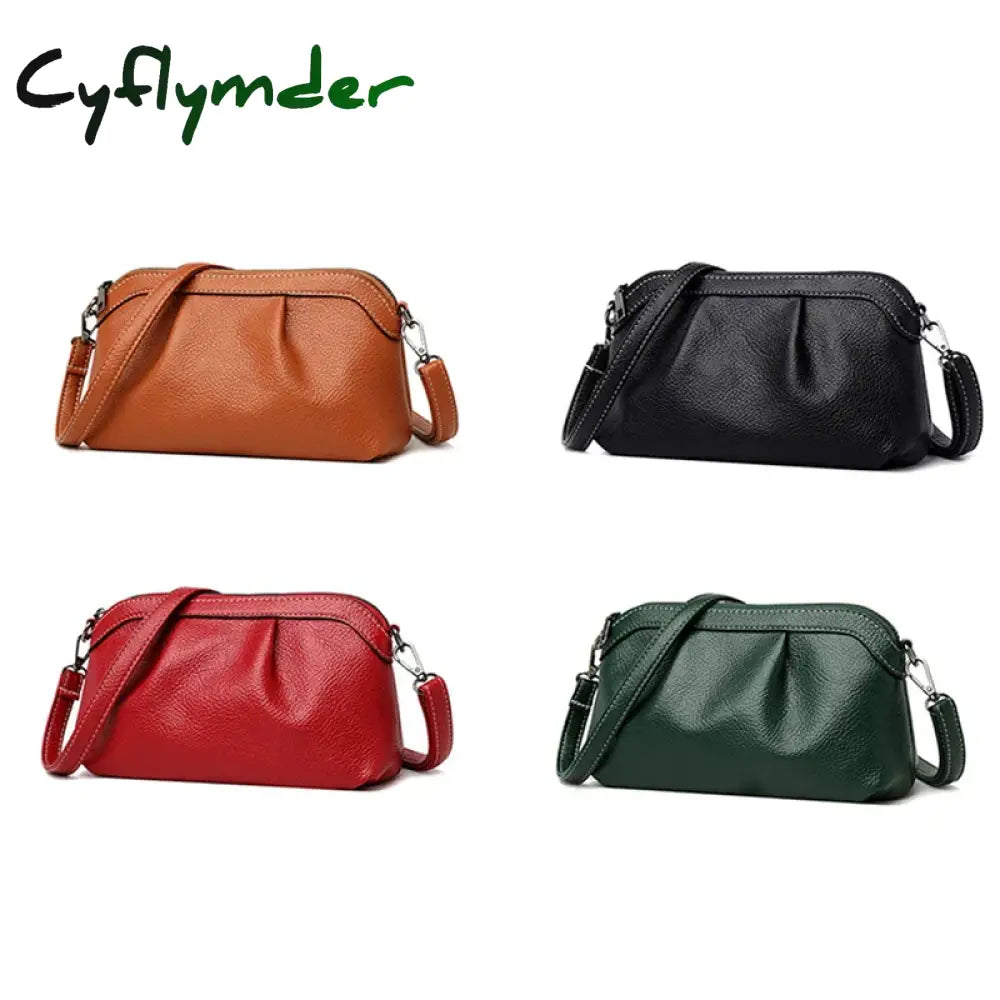 Cyflymder Leisure Simple Ladies Crossbody Bag Ladies Crossbody Bag New Fashion Shoulder Strap Soft Leather Shoulder Bag