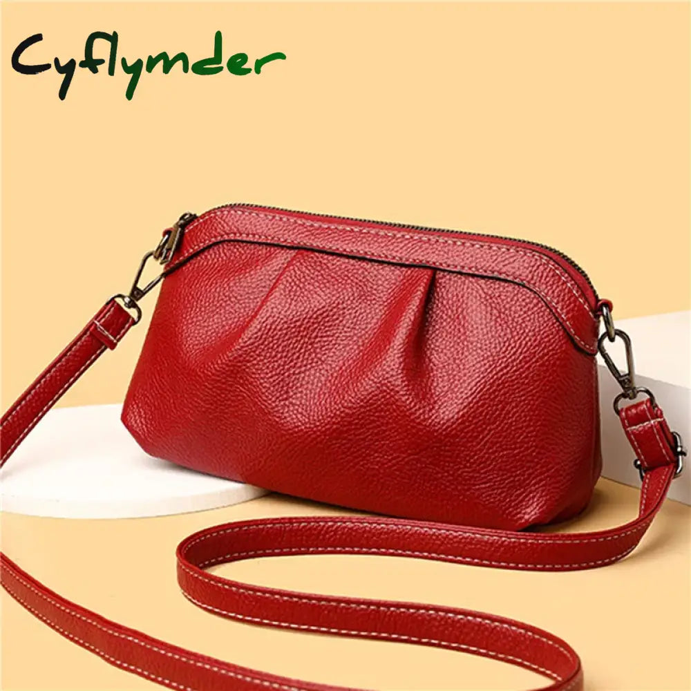 Cyflymder Leisure Simple Ladies Crossbody Bag Ladies Crossbody Bag New Fashion Shoulder Strap Soft Leather Shoulder Bag