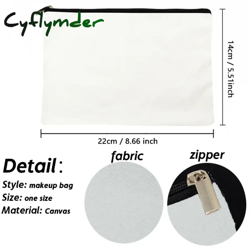 Cyflymder Letter Print Women Cosmetic Bag Bridesmaid Makeup Case Beauty Toiletries Organizer Wash