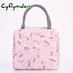 Cyflymder Lunch Bag For Women Insulation Portable Waterproof Cooler Bags Kids Tote Bolso Travel