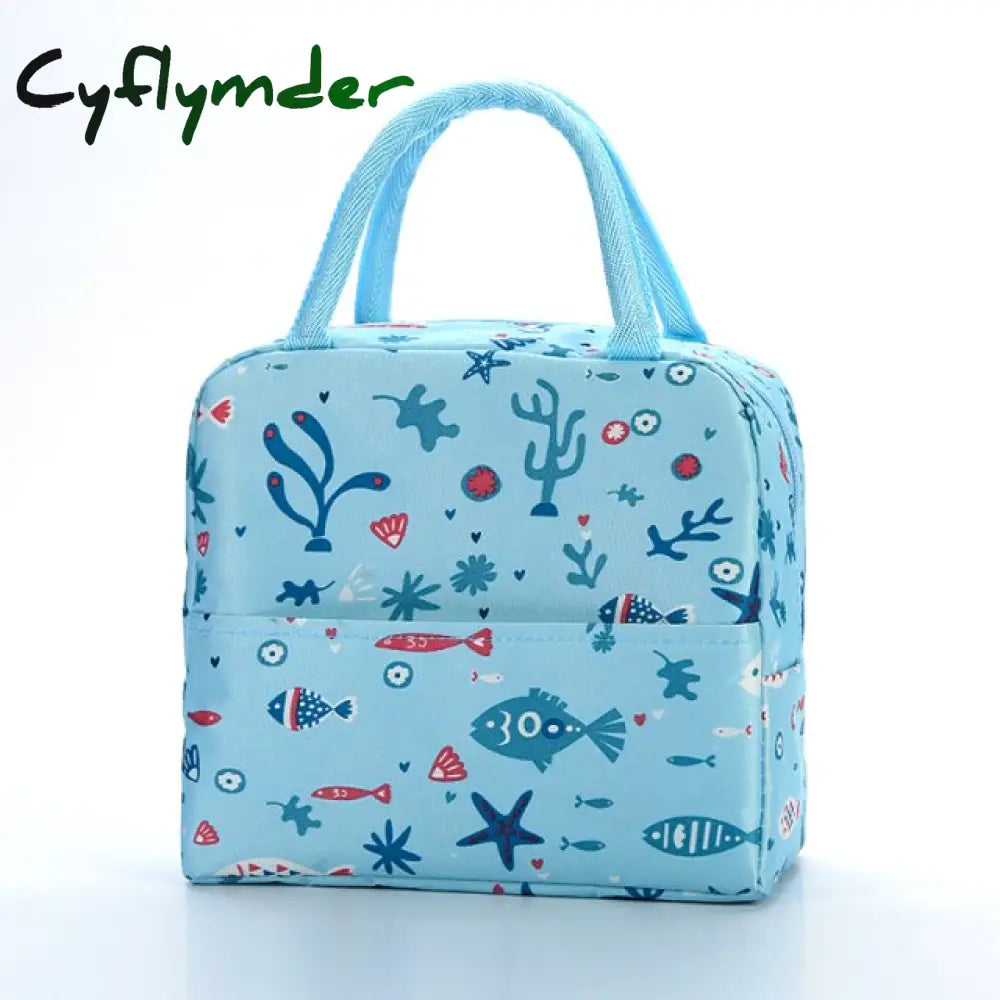 Cyflymder Lunch Bag For Women Insulation Portable Waterproof Cooler Bags Kids Tote Bolso Travel