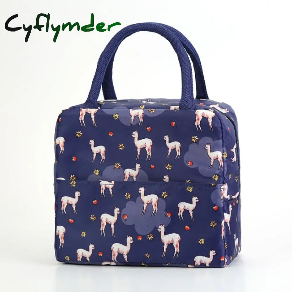 Cyflymder Lunch Bag For Women Insulation Portable Waterproof Cooler Bags Kids Tote Bolso Travel