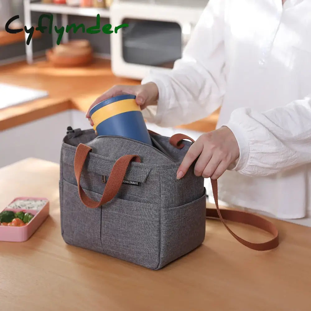 Cyflymder Lunch Bag New Fashion Kid Women Men Thermal Insulation Waterproof Portable Picnic